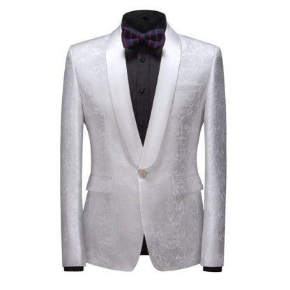 Classic Slim Fit One Button Shawl Lapel Wedding Suit for Men