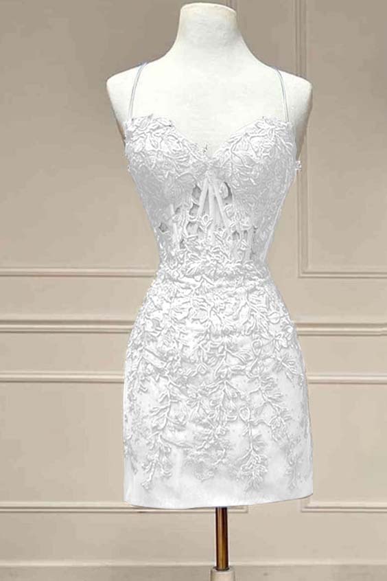 Chic Exquisite Sweetheart Embroidery Short Mini cocktail Dress