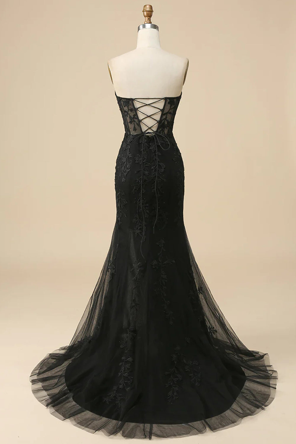 Purple Sweetheart Corset Prom Dress with Sheath Slit