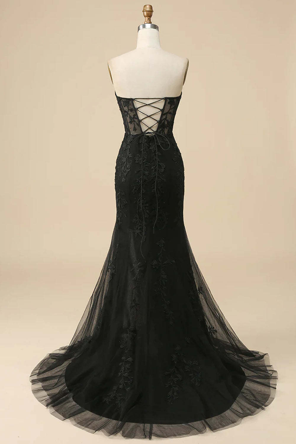 Purple Sweetheart Corset Prom Dress with Sheath Slit