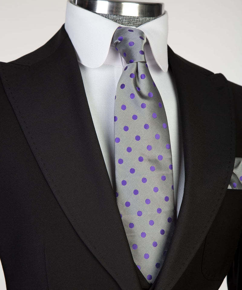 Newest Black Duncan Two-Button Peaked Lapel Men's Suits for Business