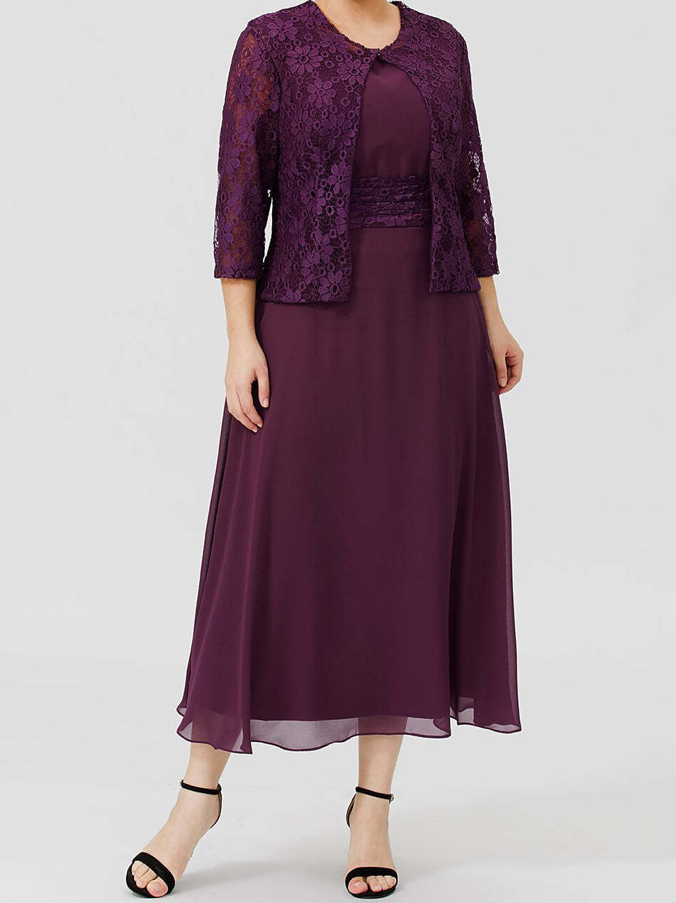 Mother of the Bride A-Line/Princess Dresses Featuring Applique and Jacket