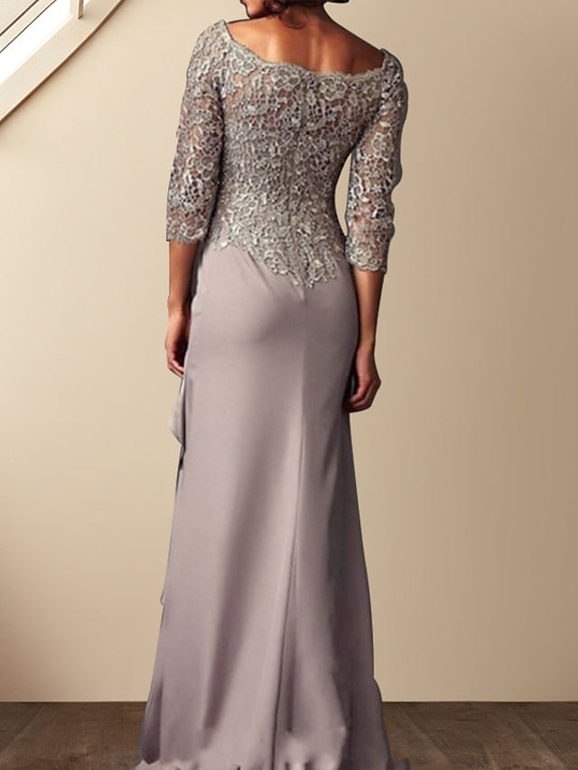 Floor-Length Mother of the Bride Column/Sheath Gown