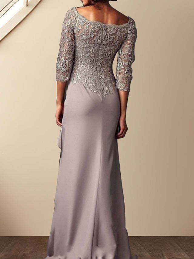 Floor-Length Mother of the Bride Column/Sheath Gown