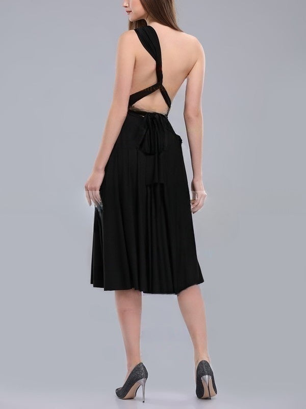 A-Line One-Shoulder Bridesmaid Dresses with Sashes & Ribbons