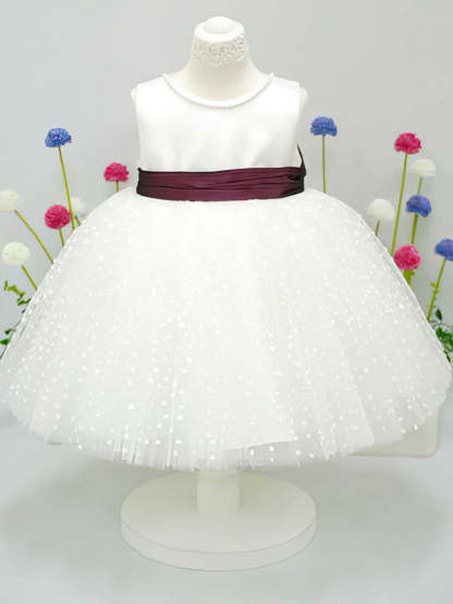 Elegant Ball Gown Scoop Neck Tulle Flower Girl Dresses
