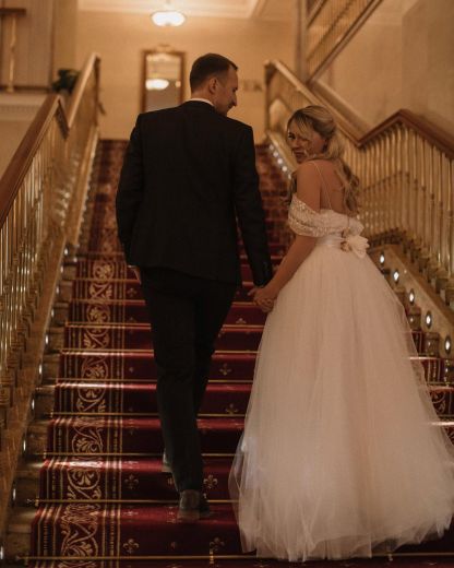 Chic Off-The-Shoulder Mermaid Long Wedding Dress with Detachable Tulle Train