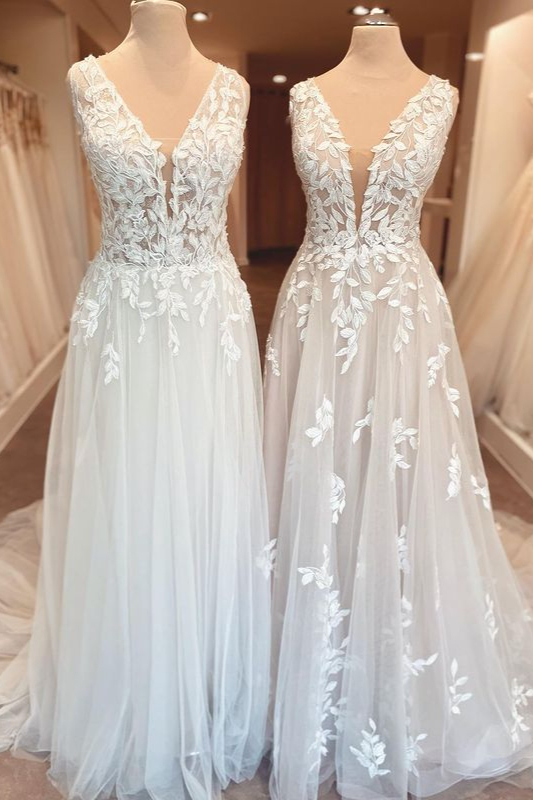 Classy Open Back Ruffles A-Line Sweetheart Wedding Dress with Appliques Lace