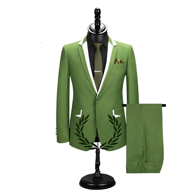 Glamorous Best-Fitted Notched Lapel Reception Suit for Groom