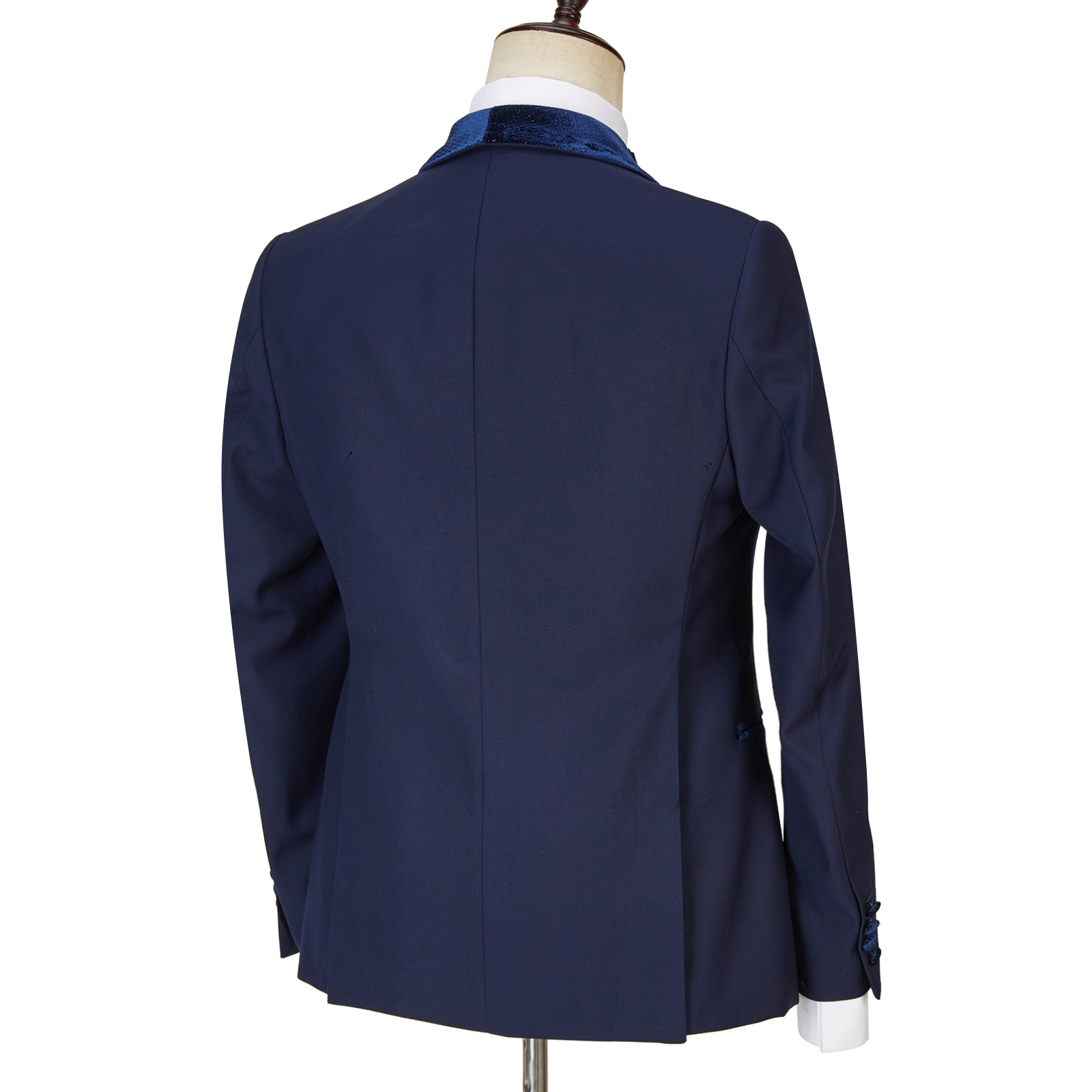 Latest Design Navy Blue Best Fitted Dylan Three-Piece Sparkle Men's Suits
