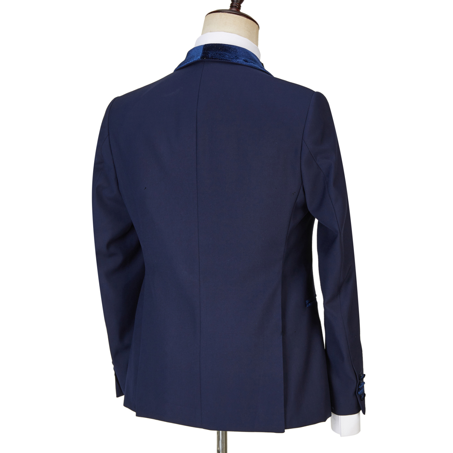 Latest Design Navy Blue Best Fitted Dylan Three-Piece Sparkle Men's Suits