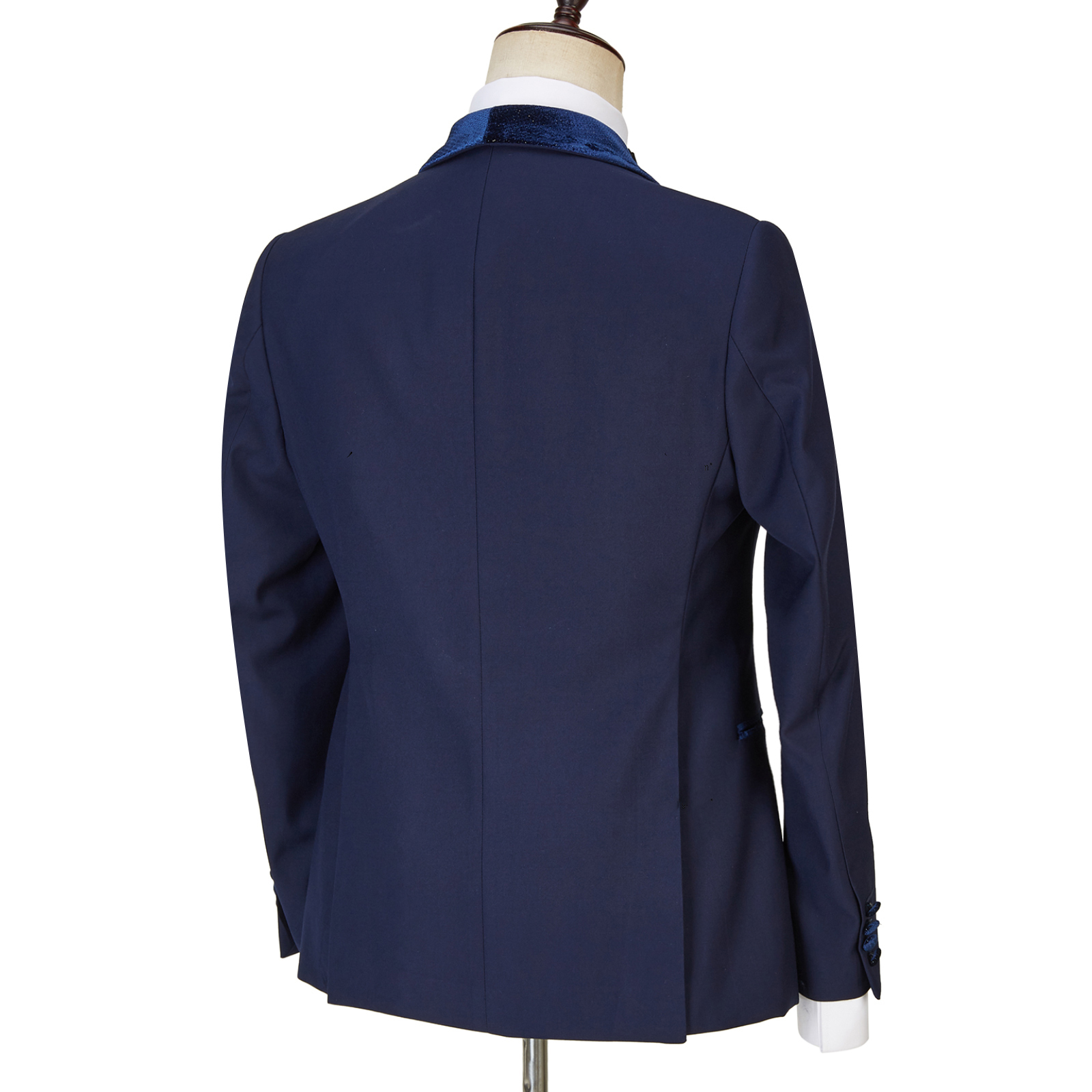Latest Design Navy Blue Best Fitted Dylan Three-Piece Sparkle Men's Suits