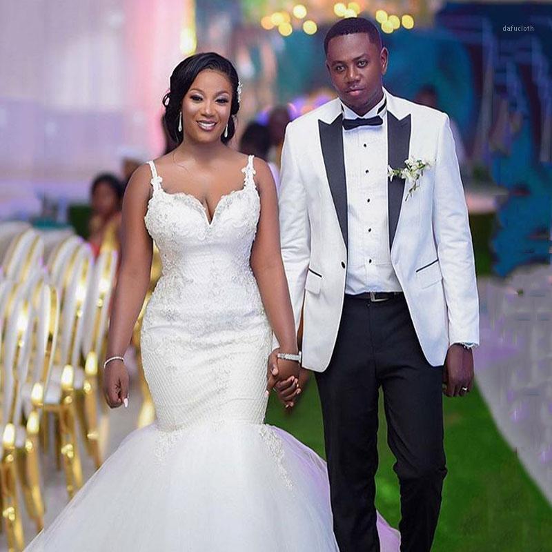 Fashion White Peaked Lapel One-Button Wedding Groom Suits