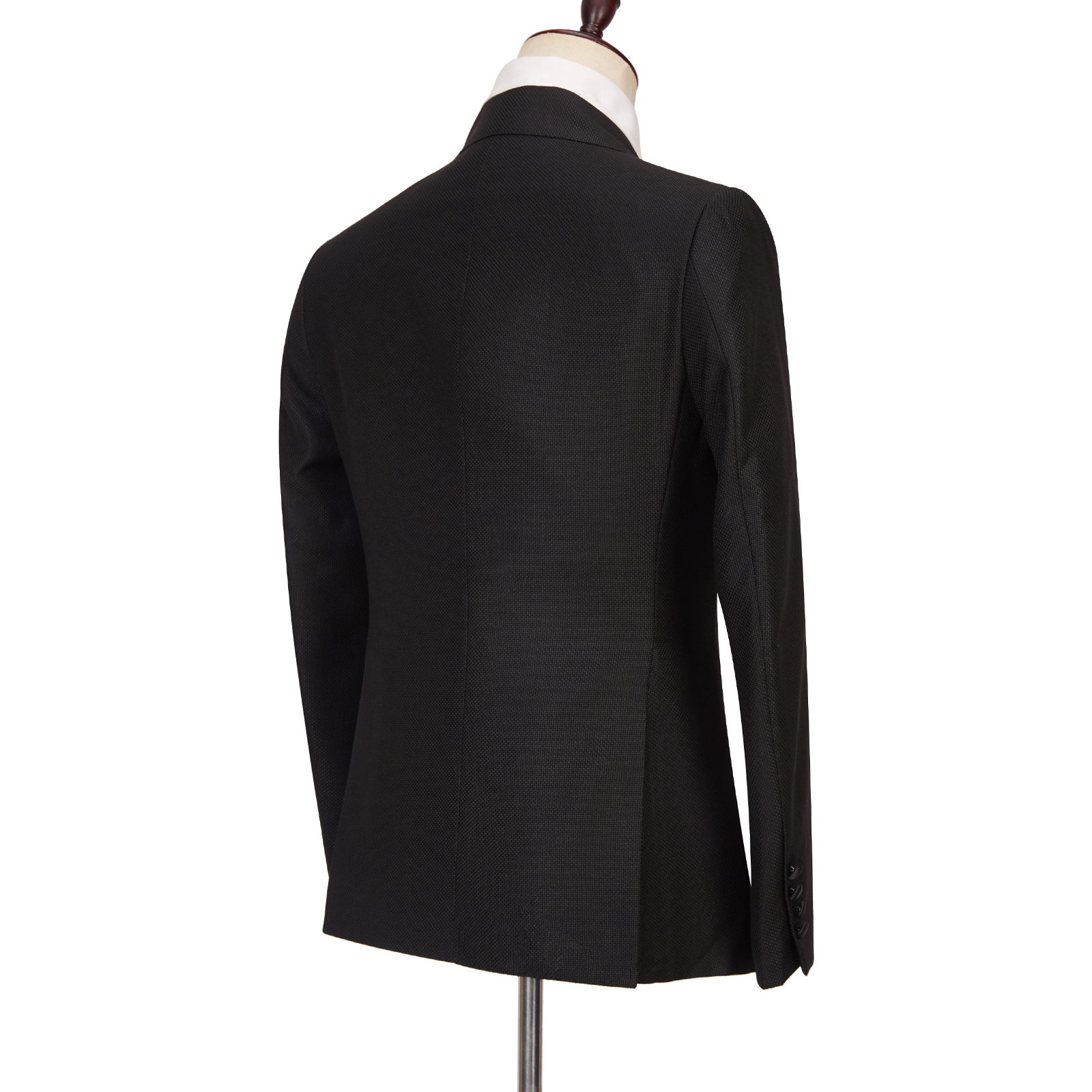 Latest Design Best-Fitted Black Double-Breasted Peaked Lapel Men's Suits