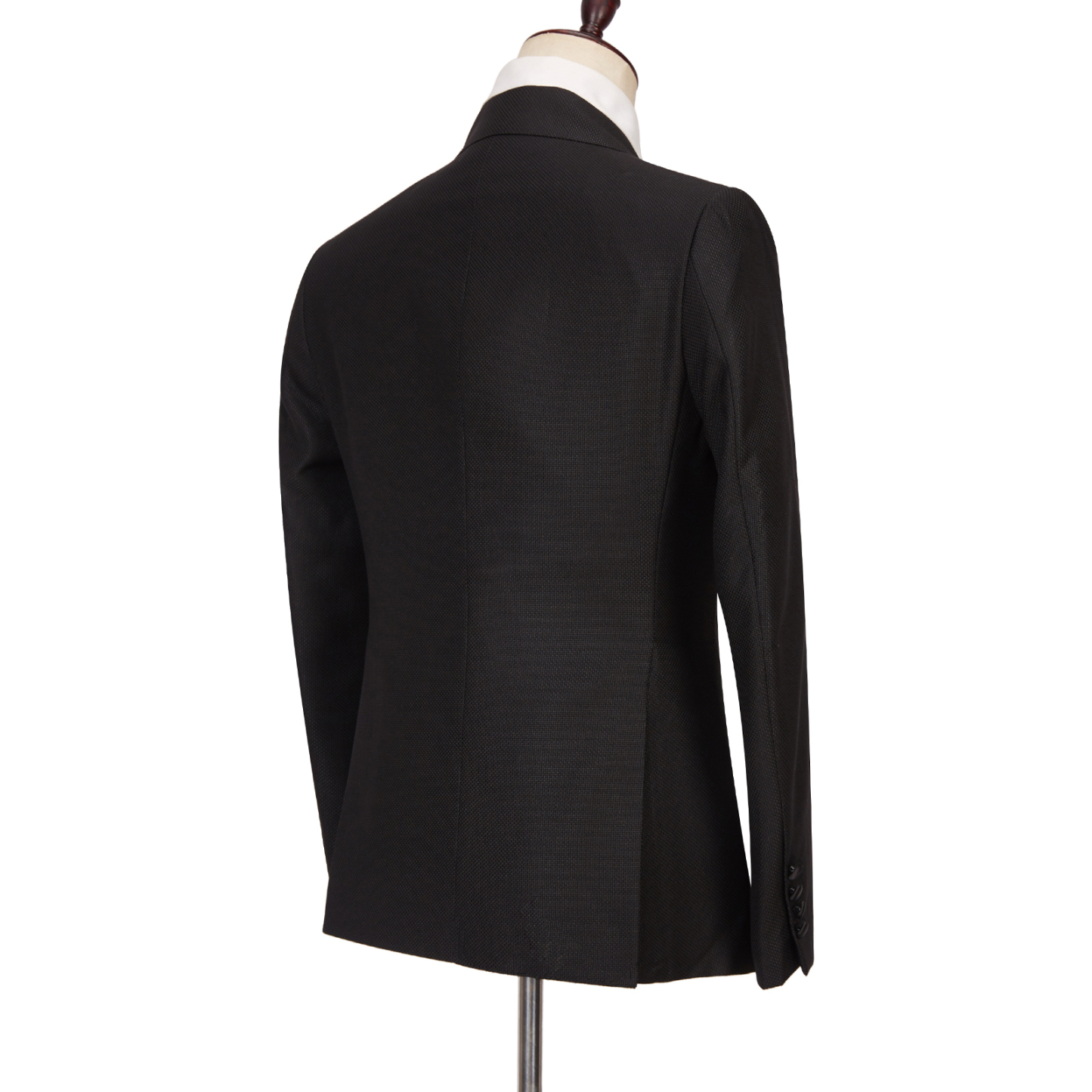 Latest Design Best-Fitted Black Double-Breasted Peaked Lapel Men's Suits