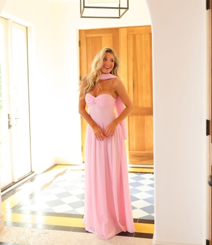 Chic Sweetheart Strapless Sleeveless Long Formal Dress With Pleated