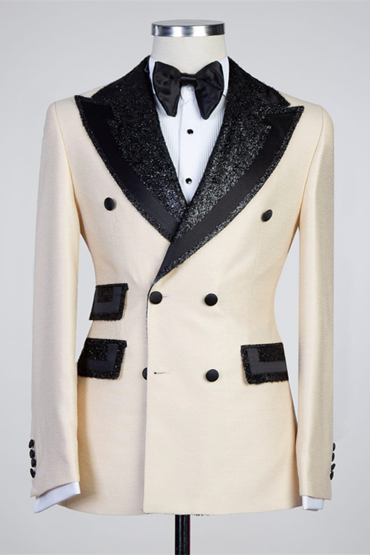 New Arrival Double-Breasted Reception Suit with Peaked Lapel