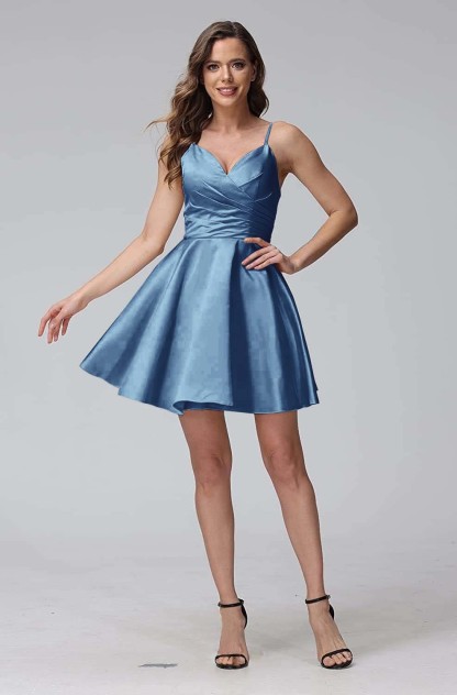 Mini V-Neck Short cocktail Dress