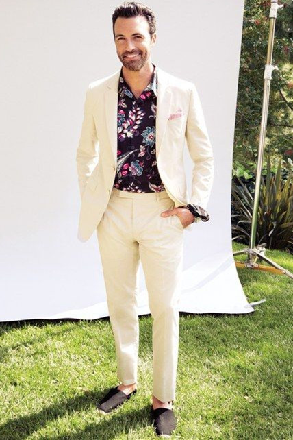 Popular Linen White Groom and Groomsmen Suits for Wedding Party