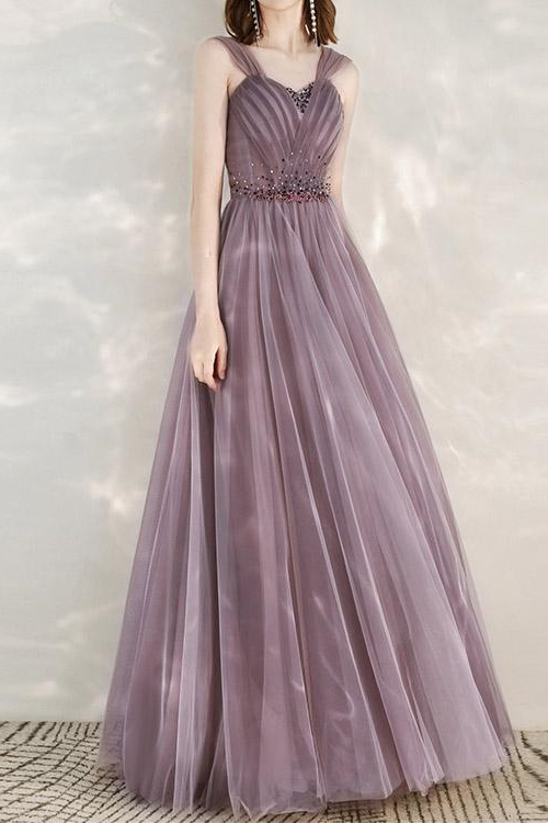 Elegant Infinity Tulle Off the Shoulder Sweetheart Long Formal Dress With Sequins