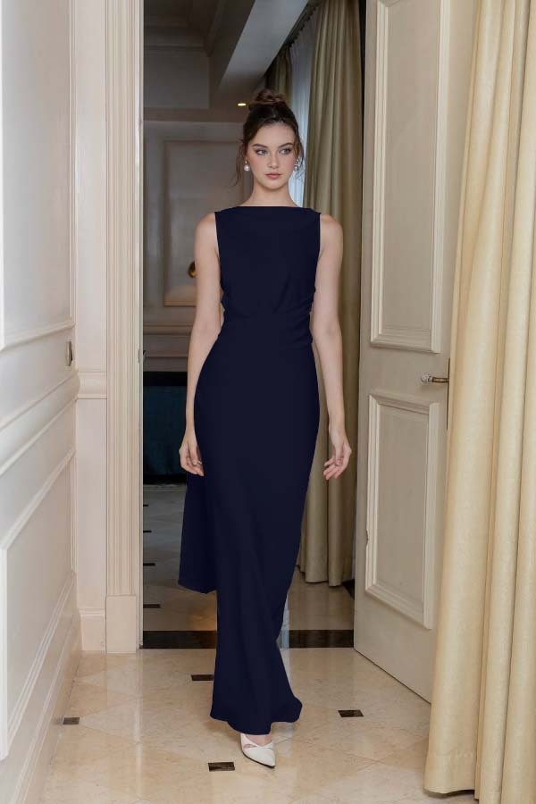 婢跺秴鍩桹ne Shoulder Long Sleeve Long High Split Formal Dress With Beading