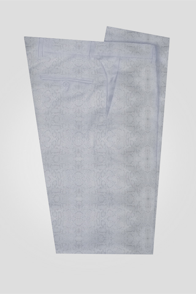 Braiden Silver Shawl Lapel Jacquard Double-Breasted Wedding Suits