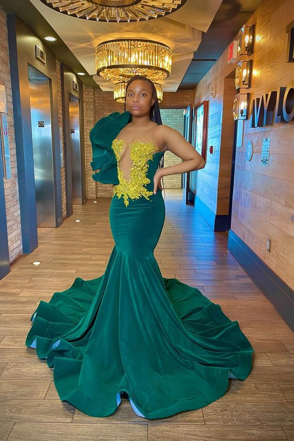 Chic Sleeveless Beading Mermaid Evening Dress