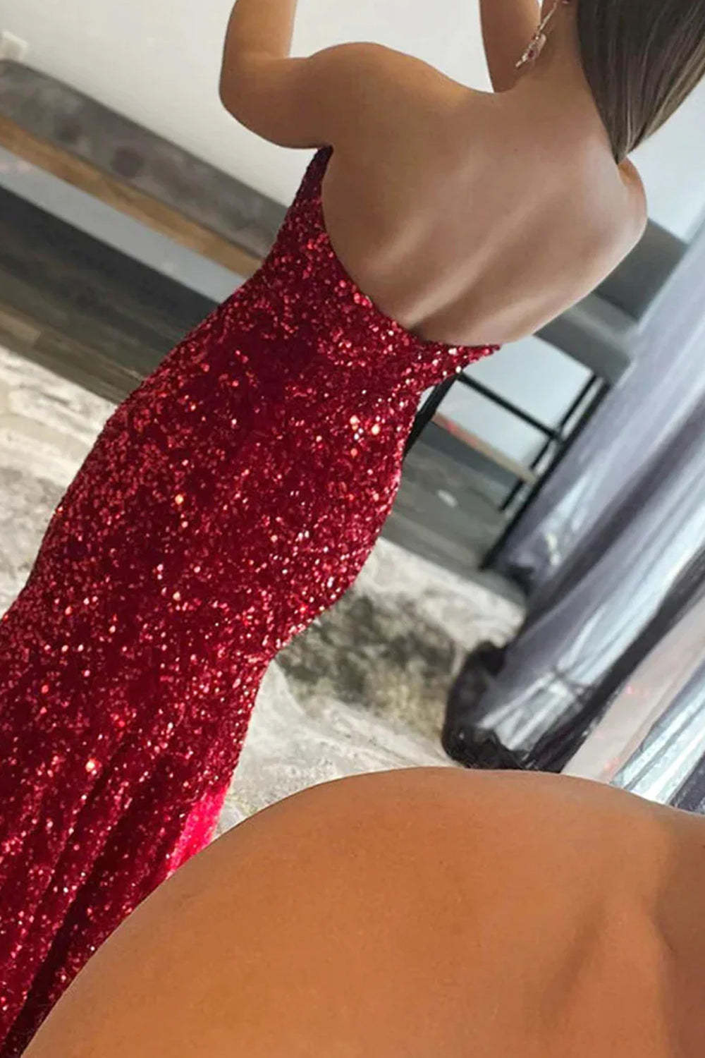 Royal Blue Sequin Mermaid Gown for Prom