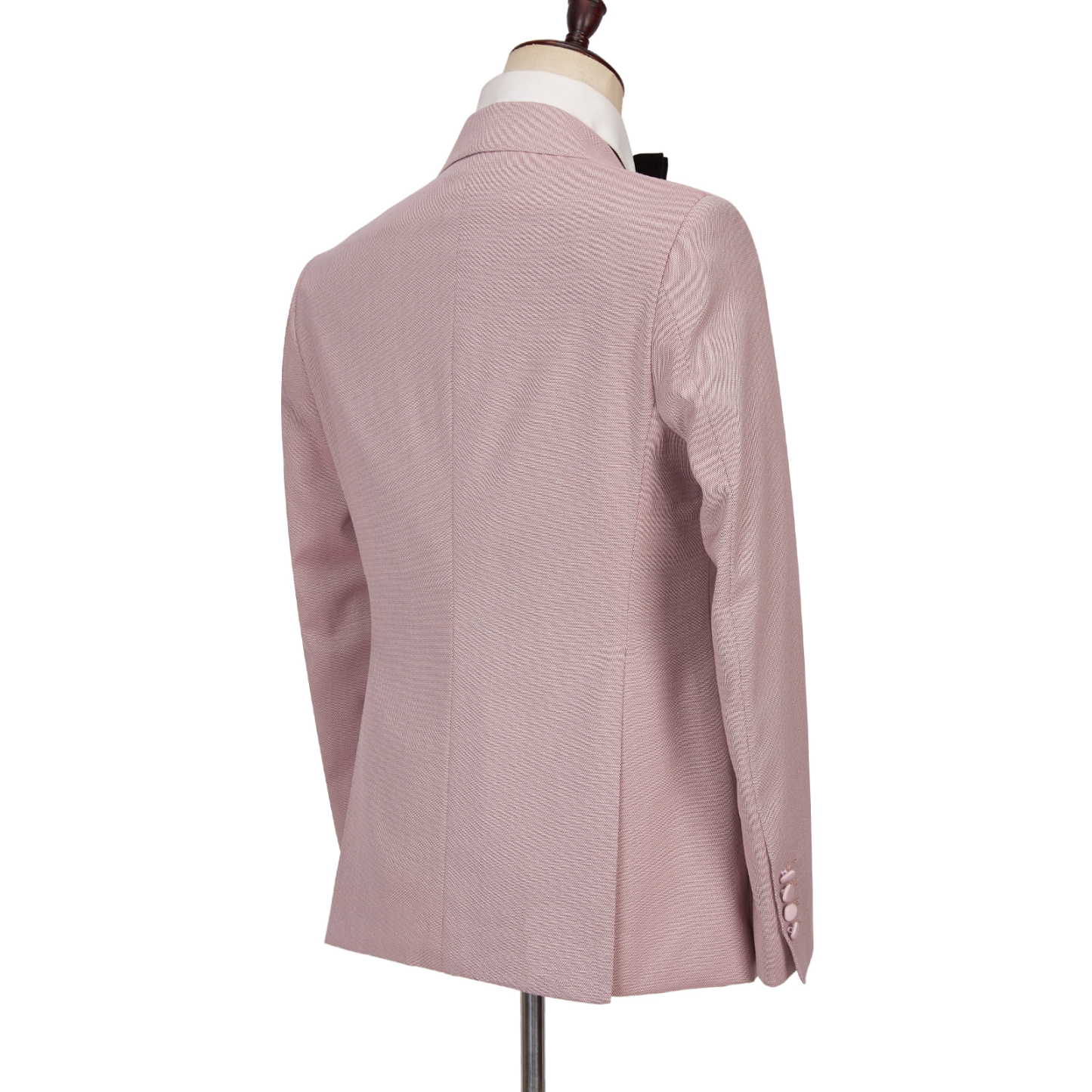 Stylish Pink Peaked Lapel Double-Breasted Men's Suits