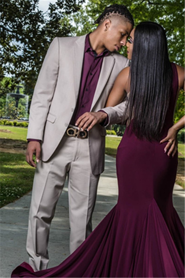 New Arrival Formal Silver Two-Piece Reception Suit for Groom