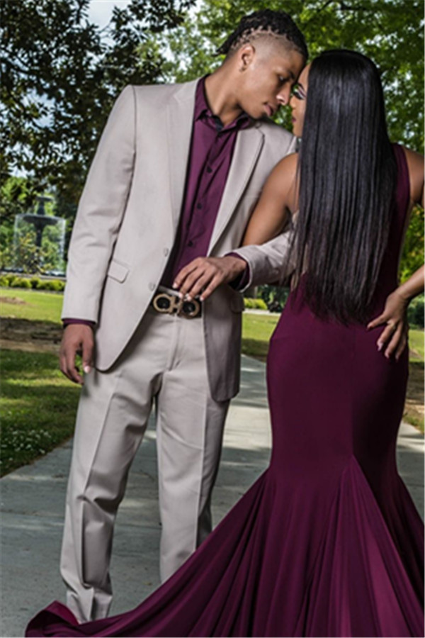 New Arrival Formal Silver Two-Piece Reception Suit for Groom