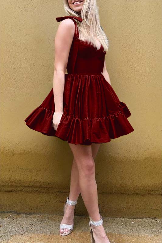 Jade Unique Charming Sweetheart Pleats Bud Short Mini cocktail Dress