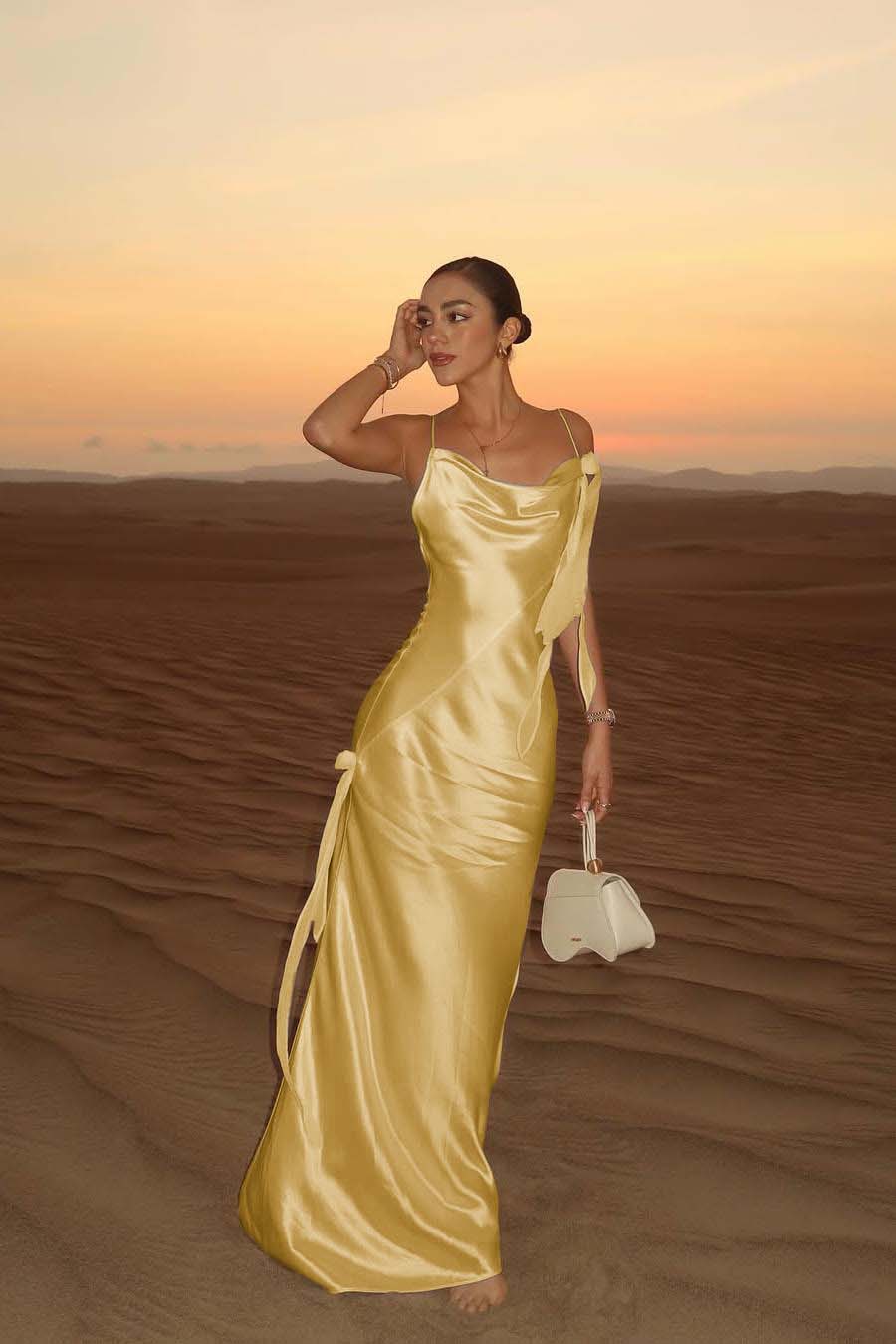 Spaghetti Strap Backless Sleeveless Long Mermaid Formal Dress With Pleated