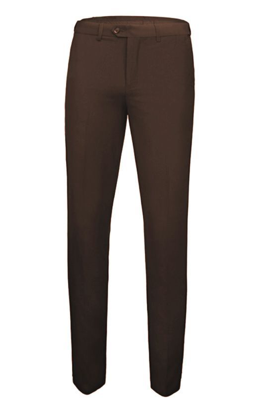 Elegant Brown Slim Fit Three-Piece Peaked Lapel Wedding Suit for Men