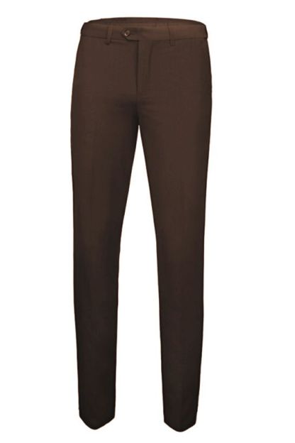 Elegant Brown Slim Fit Three-Piece Peaked Lapel Wedding Suit for Men