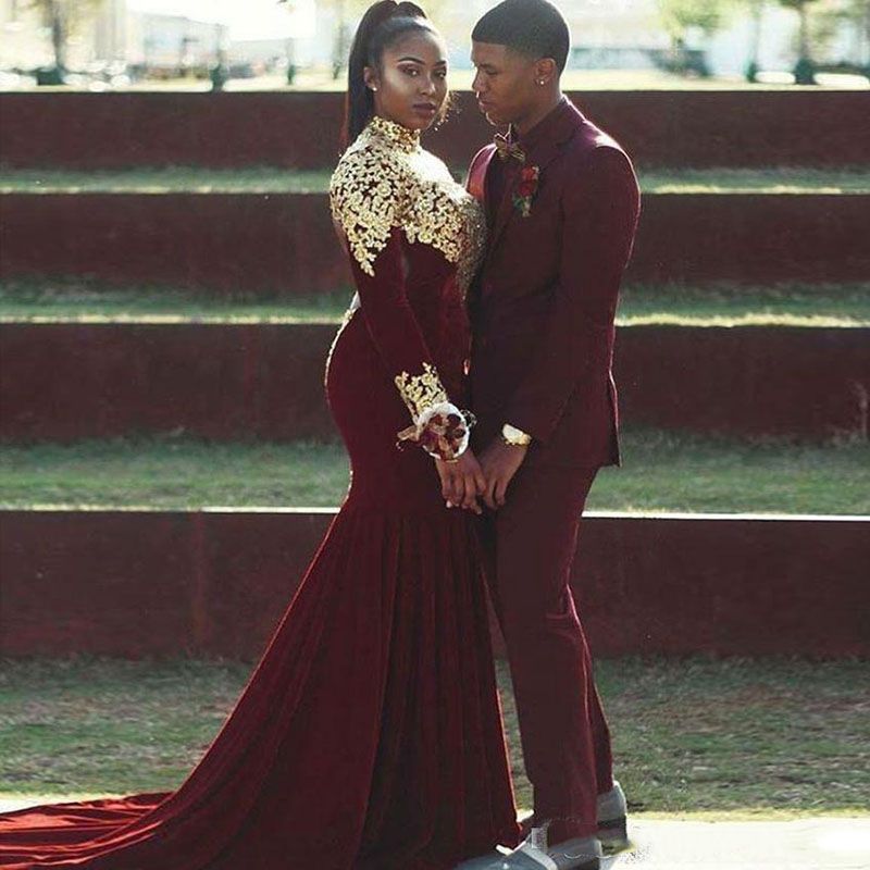 High-Quality Burgundy Notched Lapel Prince Suit for Groom