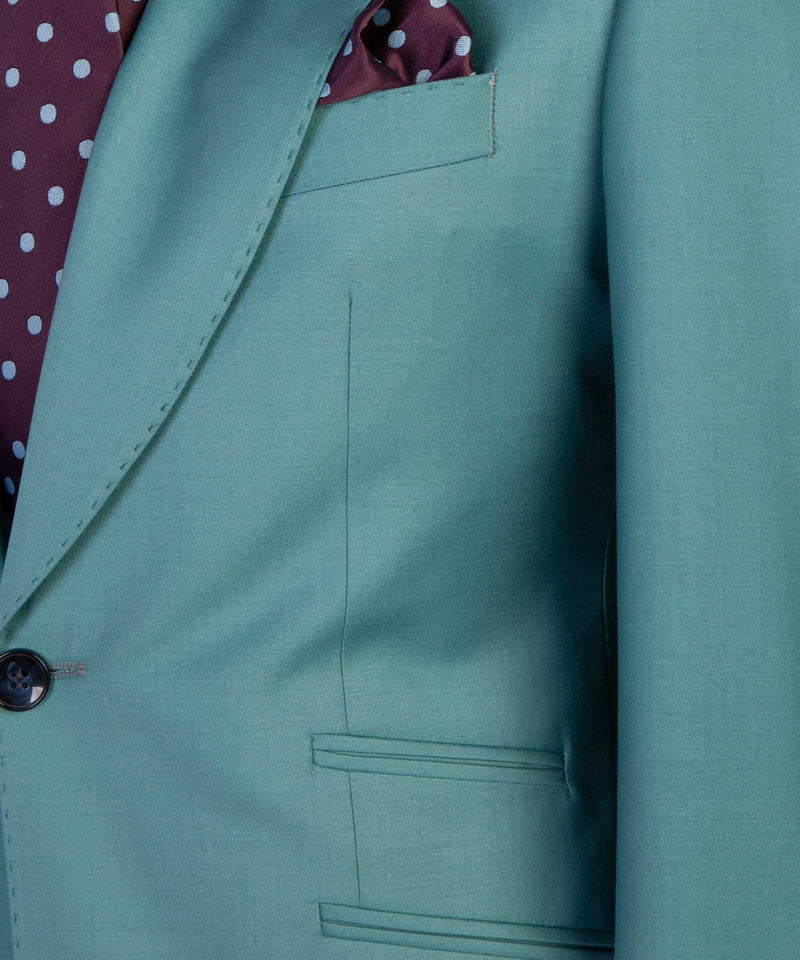 Ebenezer Green Fashion Three-Piece Peaked Lapel Two-Button Men's Suits
