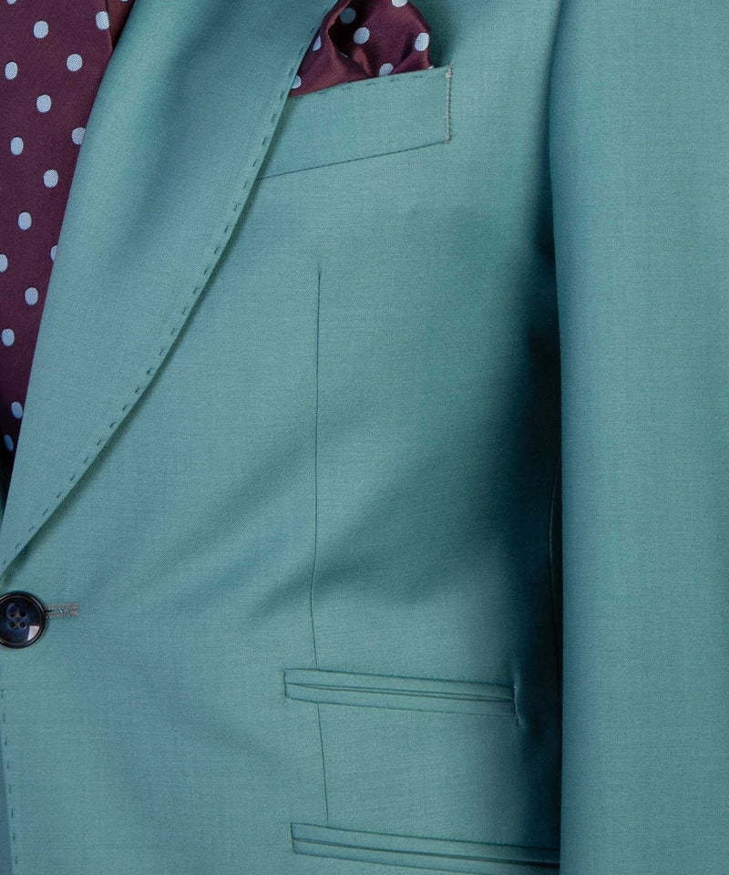 Ebenezer Green Fashion Three-Piece Peaked Lapel Two-Button Men's Suits