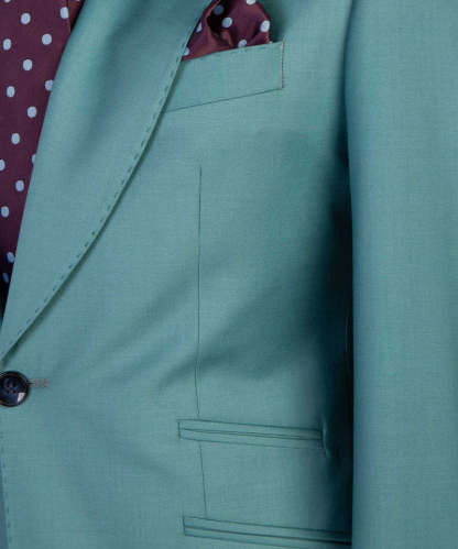 Ebenezer Green Fashion Three-Piece Peaked Lapel Two-Button Men's Suits