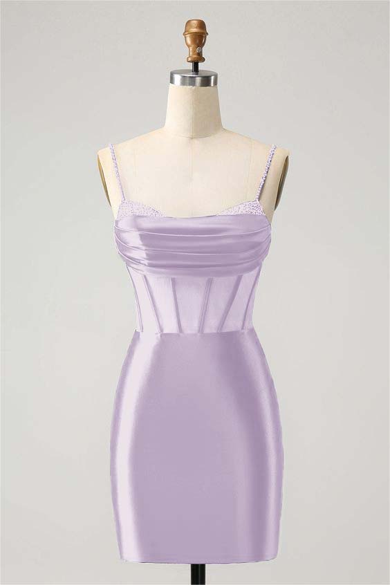 Royal Blue Slim Fit Dazzling Exquisite Short Mini cocktail Dress