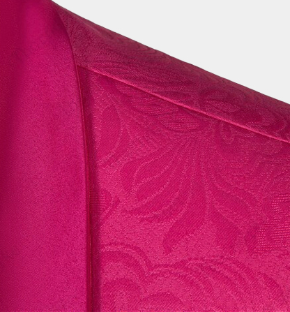 Pink Best Wedding Suits with One Button for Groom