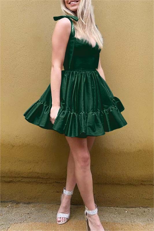 Jade Unique Charming Sweetheart Pleats Bud Short Mini cocktail Dress