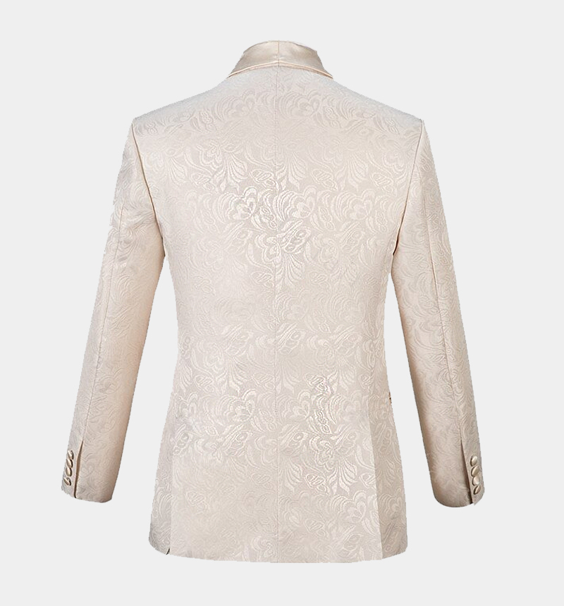 Stylish White Shawl Lapel Wedding Tux Ideas with Three Pieces