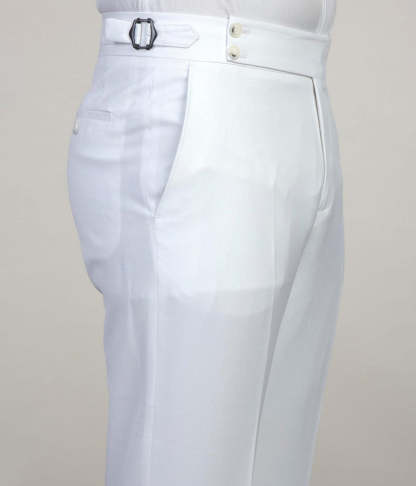 Newest White Peaked Lapel Three-Piece Men's Suit for Business