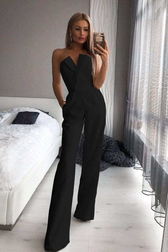 Gorgeous Strapless White Jump Suit