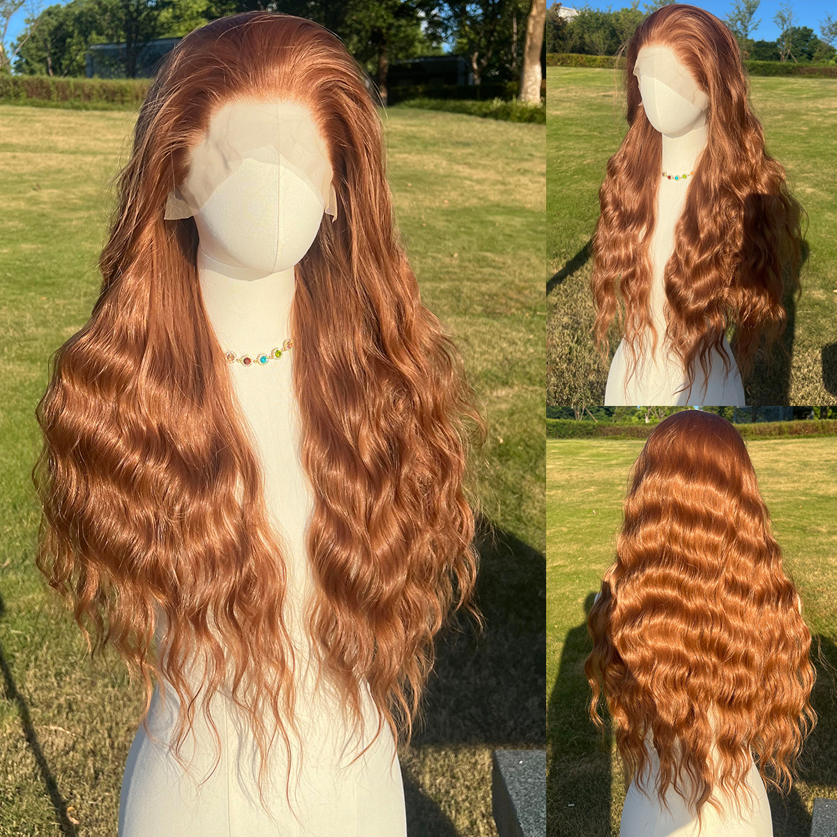 SMILCO/28Inch 13*4 Lace Front Long Water Wave Synthetic Wig/SM9824/SM9