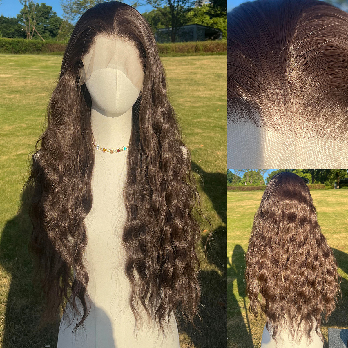 SMILCO/28Inch 13*4 Lace Front Long Water Wave Synthetic Wig/SM9824/SM9825/SM9826