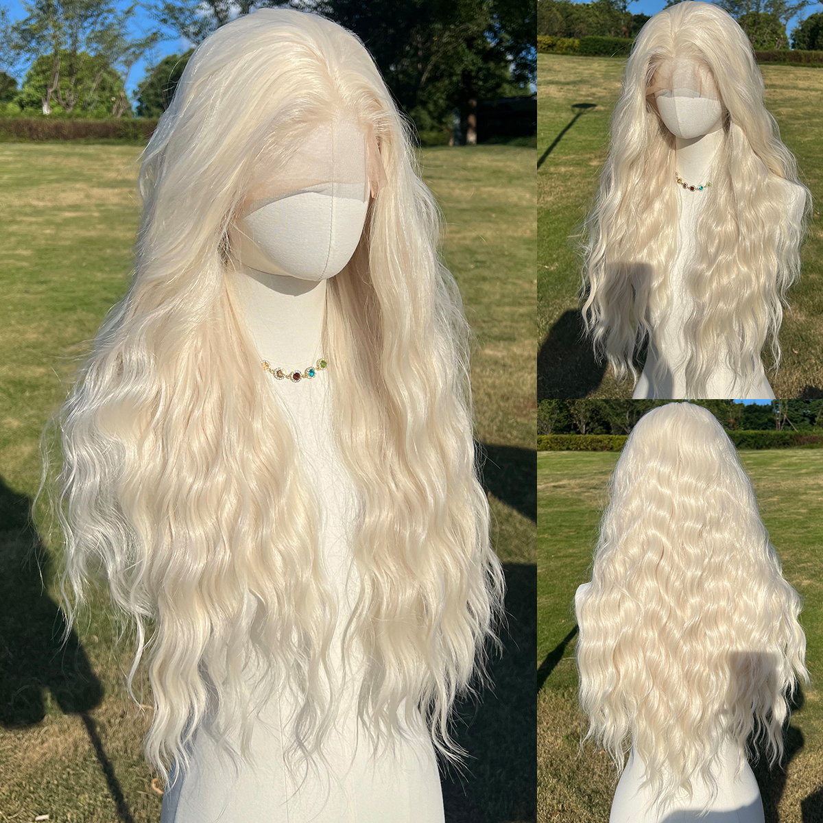 SMILCO/28Inch 13*4 Lace Front Long Water Wave Synthetic Wig/SM9824/SM9825/SM9826