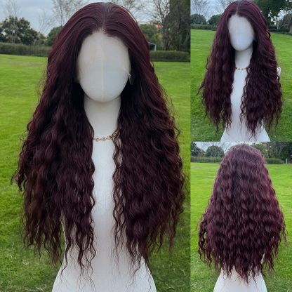 SMILCO/26Inch 13*4 Lace Front Long Water Wave Synthetic Wig/SM9847/SM9849
