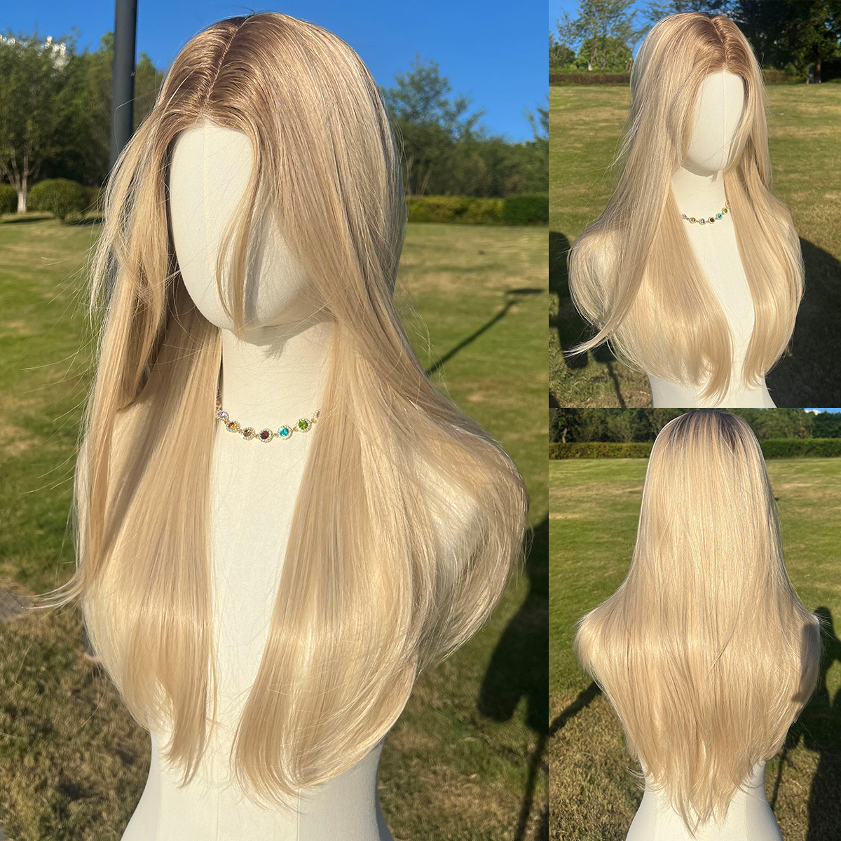 SMILCO/26Inch  Hybird Lace Front 1.5*6 Long Wave Synthetic Wig/SM009/SM010/SM011/SM014/SM015